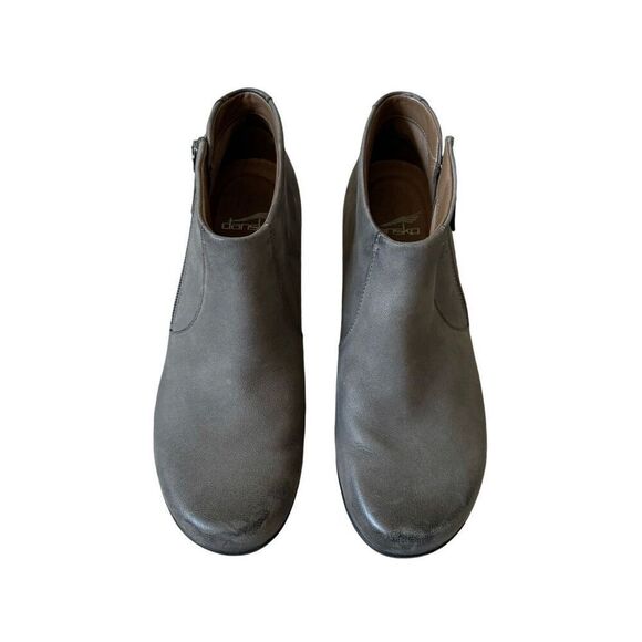 Dansko Women's Fifi Ankle Boot Grey Burnished Nubuck size EU 38 US 7.5-8 - Picture 3 of 11